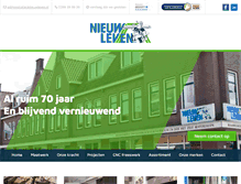 Tablet Screenshot of nieuwleven.nl